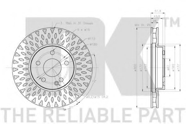 NK 2033136 Brake Disc